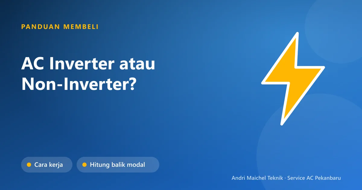 Perbandingan pola kerja kompresor AC inverter dan AC non-inverter